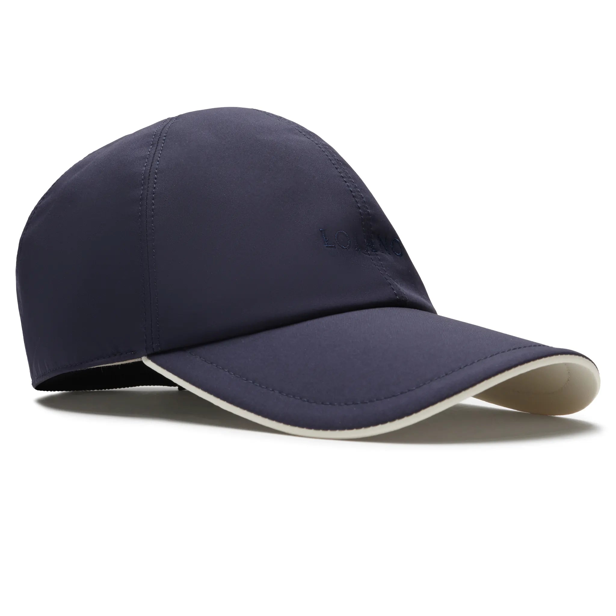 Front Side View of LOIANO Ombra Tec® Navy Cap